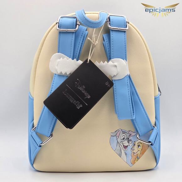 Loungefly Disney Lady And The Tramp Spaghetti Scene Mini Backpack New - Picture 5 of 5